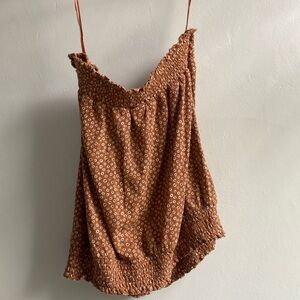 Anthropologie small strapless tank top